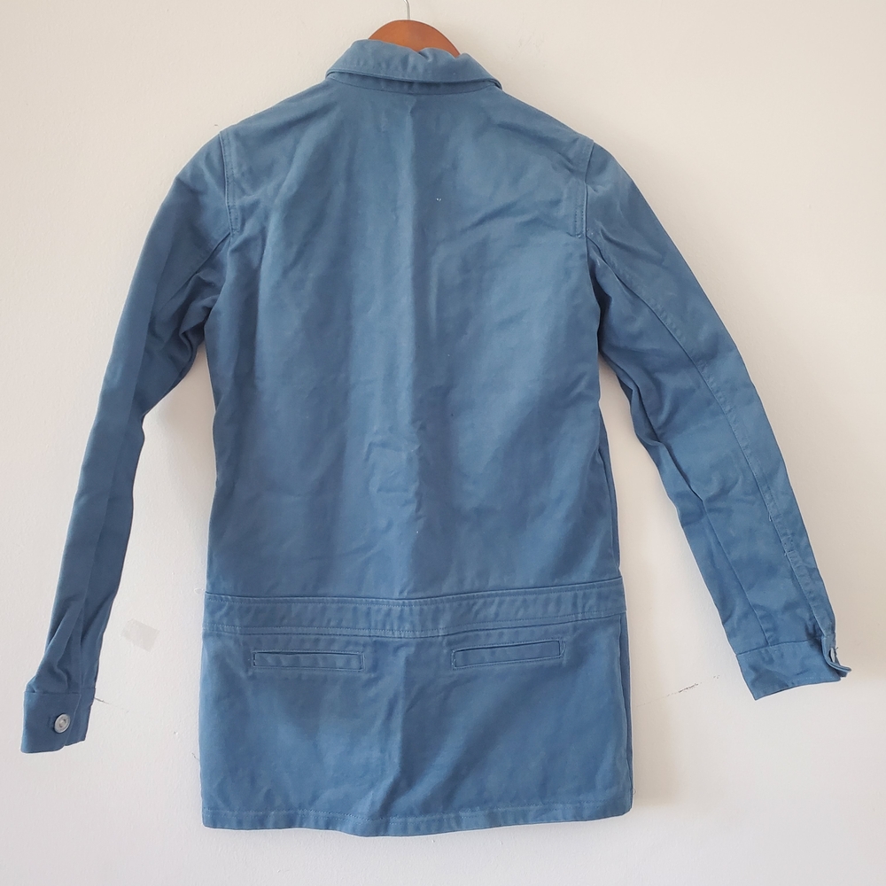 Zara Blue Trench Coat - Picture 3 of 7
